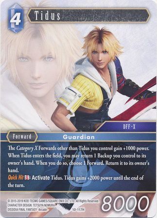 Final Fantasy Opus X 10-117 Tidus