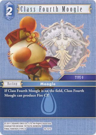 Final Fantasy Opus X 10-121 Class Fourth Moogle