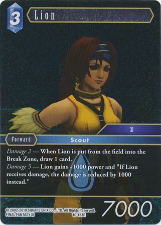 Final Fantasy Opus X 10-123 Lion Foil