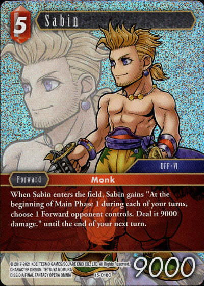 Final Fantasy Opus XV - 15-018 Sabin Foil