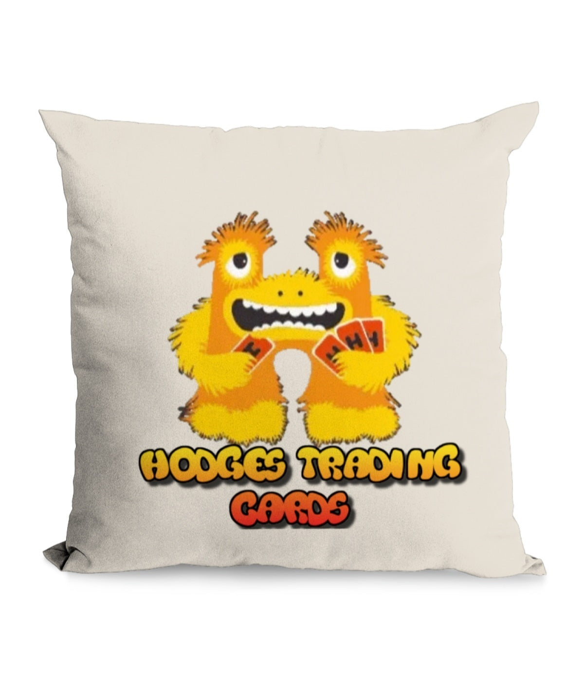 Hodges Trading Cards Brand Canvas Cushion With Dual Pockets
