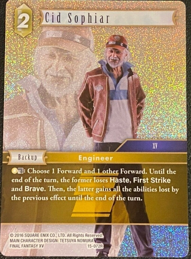 Final Fantasy Opus XV - 15-072 Cid Sophiar Foil