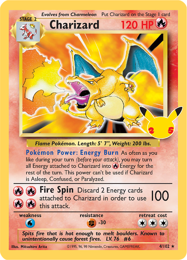 Pokemon Celebrations Charizard Celebrations Classic Collection