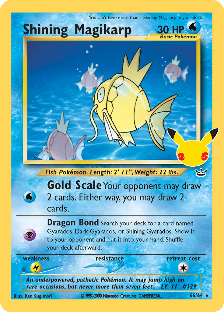 Pokemon Celebrations Shining Magikarp Celebrations Classic Collection