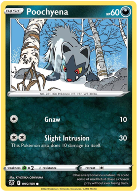 SWSH Astral Radiance 095-189 Poochyena