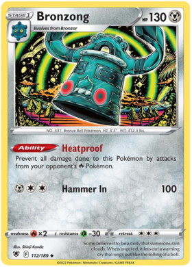 SWSH Astral Radiance 112-189 Bronzong