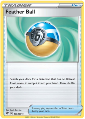 SWSH Astral Radiance 141-189 Feather Ball