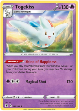 SWSH Astral Radiance 057-189 Togekiss