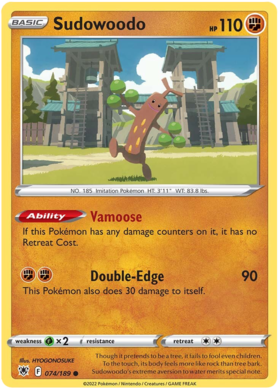 SWSH Astral Radiance 074-189 Sudowoodo