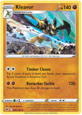 SWSH Astral Radiance 086-189 Kleavor