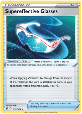 SWSH Astral Radiance 152-189 Supereffective Glasses