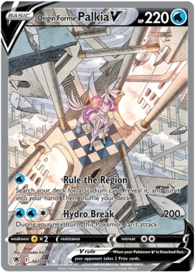 SWSH Astral Radiance 167-189 Origin Forme Palkia V