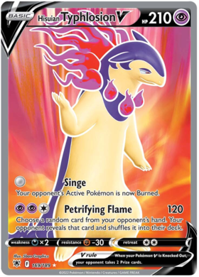 SWSH Astral Radiance 169-189 Hisuian Typhlosion V