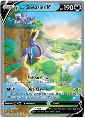 SWSH Astral Radiance 175-189 Hisuian Sneasler V