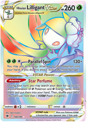 SWSH Astral Radiance 190-189 Hisuian Lilligant VSTAR
