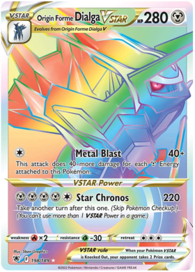 SWSH Astral Radiance 198-189 Origin Forme Dialga VSTAR