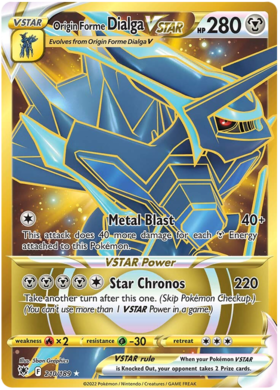 SWSH Astral Radiance 210-189 Origin Form Dialga VSTAR
