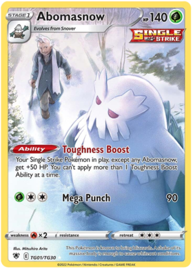SWSH Astral Radiance TG01/TG30 Abomasnow