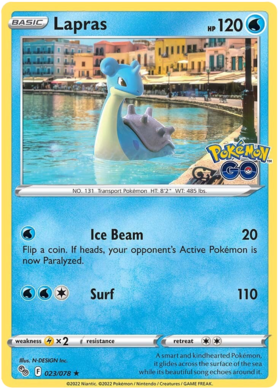 SWSH Pokemon Go 023-078 Lapras