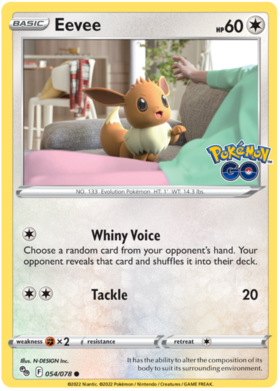 SWSH Pokemon Go 054-078 Eevee