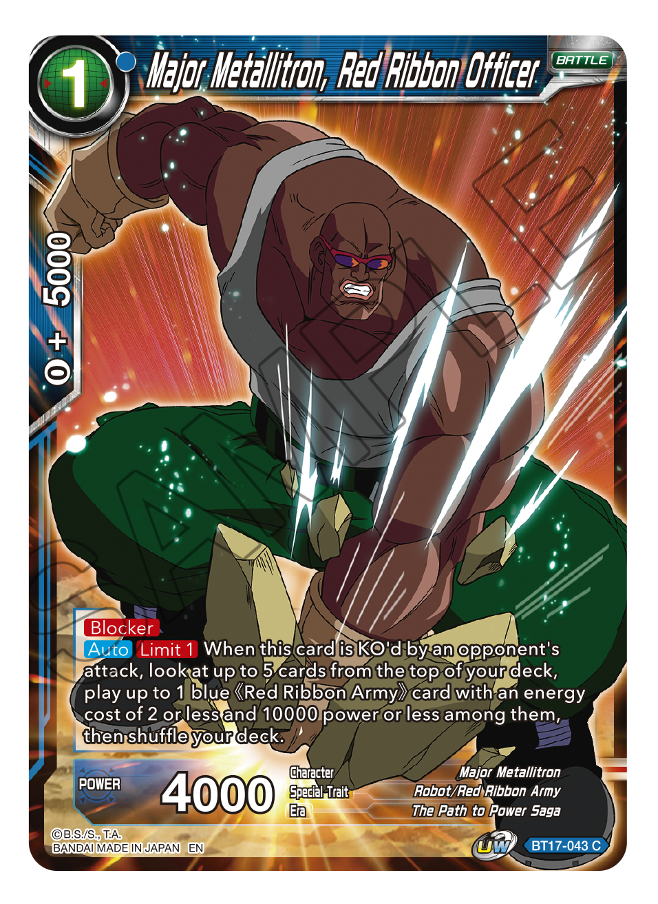 Ultimate Squad BT17-043 Major Metallitron, Red Ribbon Officer