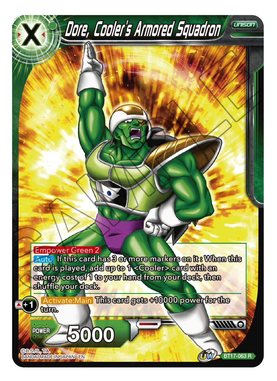 Ultimate Squad BT17-063 Dore, Cooler's Armored Squadron