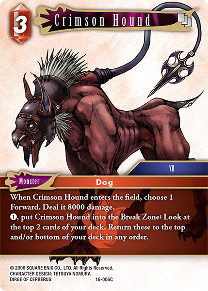 Final Fantasy Opus XVI - 16-006 Crimson Hound