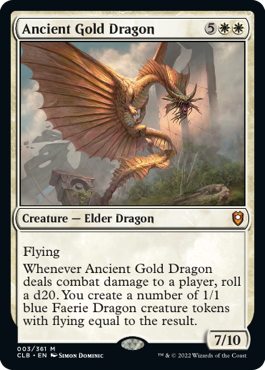 MTG Battle for Baldur's Gate 003/361 Ancient Gold Dragon