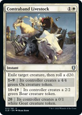 MTG Battle for Baldur's Gate 012/361 Contraband Livestock