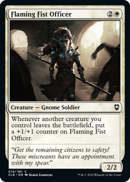 MTG Battle for Baldur's Gate 019/361 Flaming Fist Officer