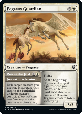 MTG Battle for Baldur's Gate 036/361 Pegasus Guardian