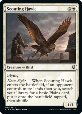 MTG Battle for Baldur's Gate 041/361 Scouting Hawk