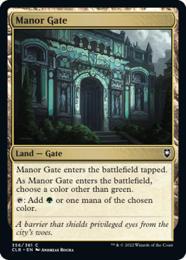 MTG Battle for Baldur's Gate 356/361 Manor Gate