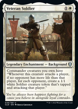 MTG Battle for Baldur's Gate 048/361 Veteran Soldier