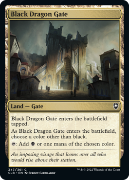 MTG Battle for Baldur's Gate 347/361 Black Dragon Gate
