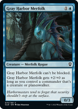 MTG Battle for Baldur's Gate 075/361 Gray Harbor Merfolk