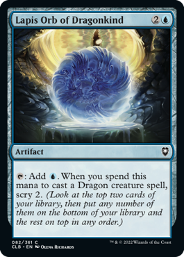 MTG Battle for Baldur's Gate 082/361 Lapis Orb of Dragonkind