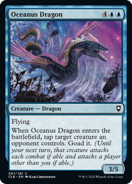 MTG Battle for Baldur's Gate 087/361 Oceanus Dragon