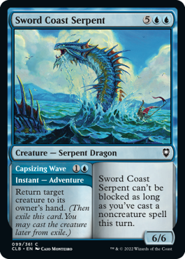 MTG Battle for Baldur's Gate 099/361 Sword Coast Serpent