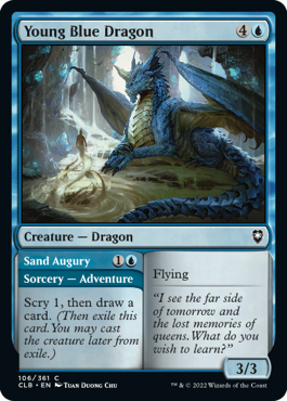 MTG Battle for Baldur's Gate 106/361 Young Blue Dragon