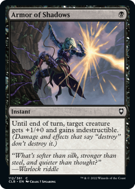MTG Battle for Baldur's Gate 112/361 Armor of Shadows