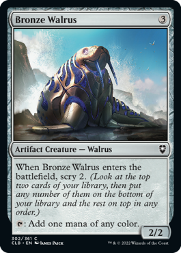 MTG Battle for Baldur's Gate 302/361 Bronze Walrus