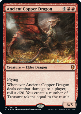 MTG Battle for Baldur's Gate 161/361 Ancient Copper Dragon