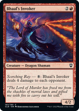 MTG Battle for Baldur's Gate 163/361 Bhaal's Invoker
