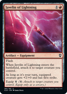 MTG Battle for Baldur's Gate 185/361 Javelin of Lightning