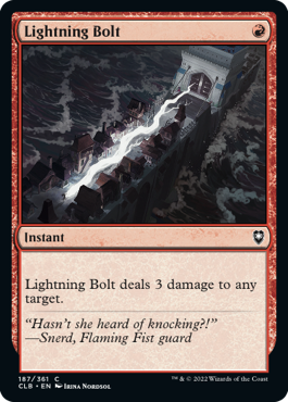 MTG Battle for Baldur's Gate 187/361 Lightning Bolt