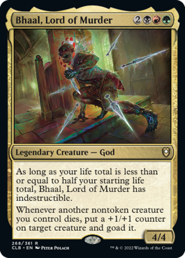 MTG Battle for Baldur's Gate 268/361 Bhaal, Lord of Murder