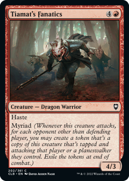 MTG Battle for Baldur's Gate 202/361 Tiamat's Fanatics