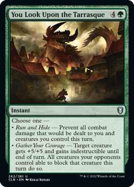 MTG Battle for Baldur's Gate 262/361 You Look Upon the Tarrasque