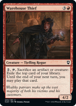 MTG Battle for Baldur's Gate 205/361 Warehouse Thief